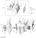 GRILLE & CHASSIS PARTS Diagram and Parts List for AJCQ10DCFL1  General Electric Air Conditioner