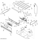 CONTROL PANEL Diagram and Parts List for JCK5000DF1WW  General Electric Wall Oven