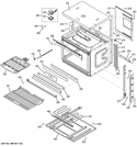 BODY PARTS Diagram and Parts List for JCK5000DF1WW  General Electric Wall Oven