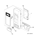CONTROL PARTS Diagram and Parts List for JE740DR2BB  General Electric Microwave