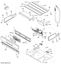 CONTROL PANEL Diagram and Parts List for JT1000SF1SS  General Electric Wall Oven