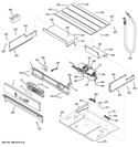 Part Location Diagram of WB07T10776 GE CONTROL PANEL AND BOARD