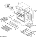 LOWER OVEN Diagram and Parts List for JK5500SF1SS  General Electric Wall Oven