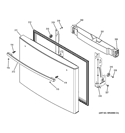 FREEZER DOOR Diagram and Parts List for DFE29JGDDBB  General Electric Refrigerator