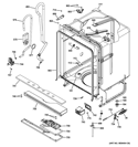 BODY PARTS Diagram and Parts List for GDF520PGD2CC  General Electric Dishwasher