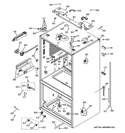 CASE PARTS Diagram and Parts List for GNE26GMDCES  General Electric Refrigerator