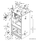 CASE PARTS Diagram and Parts List for CFE29TSDCSS  General Electric Refrigerator