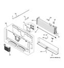 FREEZER SECTION Diagram and Parts List for GFE27GGDAWW  General Electric Refrigerator