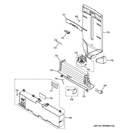 FRESH FOOD SECTION Diagram and Parts List for GFE27GGDBBB  General Electric Refrigerator
