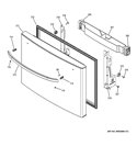 FREEZER DOOR Diagram and Parts List for GFE27GSDBSS  General Electric Refrigerator