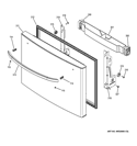FREEZER DOOR Diagram and Parts List for GFE29HMDAES  General Electric Refrigerator