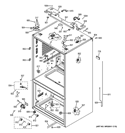 CASE PARTS Diagram and Parts List for PFE29PSDBSS  General Electric Refrigerator