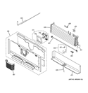 FREEZER SECTION Diagram and Parts List for PWE23KGDABB  General Electric Refrigerator