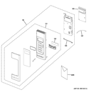 CONTROL PARTS Diagram and Parts List for JNM7196DF1WW  General Electric Microwave