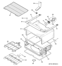 UPPER OVEN Diagram and Parts List for JB850DF1WW  General Electric Range