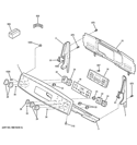 CONTROL PANEL Diagram and Parts List for JB640SF1SS  General Electric Range