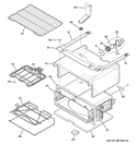 UPPER OVEN Diagram and Parts List for JB870DF1BB  General Electric Range