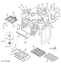 BODY PARTS Diagram and Parts List for PB930TF1WW  General Electric Range