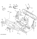 CONTROL PANEL Diagram and Parts List for PCB950SF1SS  General Electric Range