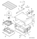 UPPER OVEN Diagram and Parts List for PCB950SF1SS  General Electric Range
