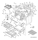 BODY PARTS Diagram and Parts List for JB690DIF1BB  General Electric Range