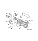BLOWER & MOTOR Diagram and Parts List for GFDN120ED1WW  General Electric Dryer