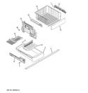 Part Location Diagram of 197D3309P002 GE BRACKET CONDENSER BAR