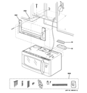 INSTALLATION PARTS Diagram and Parts List for PSA9240DF1BB  General Electric Microwave