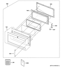 DOOR PARTS Diagram and Parts List for PSA9240SF1SS  General Electric Microwave