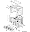 OVEN CAVITY PARTS Diagram and Parts List for PSB9120DF1BB  General Electric Microwave