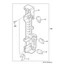 LATCH BOARD PARTS Diagram and Parts List for PVM9179DF1BB  General Electric Microwave