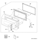 DOOR PARTS Diagram and Parts List for PVM9179DF1CC  General Electric Microwave