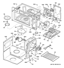 Interior Parts 1 Diagram and Parts List for PVM9179SF1SS  General Electric Microwave