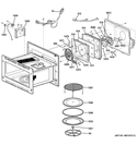 INTERIOR PARTS 1 Diagram and Parts List for PSB9100DF1WW  General Electric Microwave