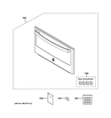 DOOR PARTS Diagram and Parts List for PSB9240SF1SS  General Electric Microwave