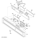CONTROL PARTS Diagram and Parts List for PSB9240SF1SS  General Electric Microwave