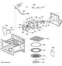 INTERIOR PARTS 1 Diagram and Parts List for PSB9240SF1SS  General Electric Microwave