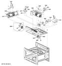 INTERIOR PARTS 2 Diagram and Parts List for PSB9240SF1SS  General Electric Microwave