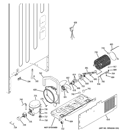MACHINE COMPARTMENT Diagram and Parts List for GBE20ETEBRWW  General Electric Refrigerator