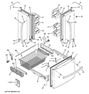 DOORS Diagram and Parts List for GNE22GSEBFSS  General Electric Refrigerator