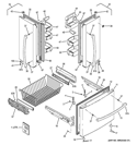 DOORS Diagram and Parts List for GNS22ESEAFSS  General Electric Refrigerator