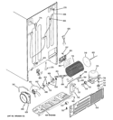 SEALED SYSTEM & MOTHER BOARD Diagram and Parts List for GSE23GSECCSS  General Electric Refrigerator