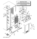 FREEZER SECTION Diagram and Parts List for GSHS6HGDCCSS  General Electric Refrigerator