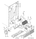 SEALED SYSTEM & MOTHER BOARD Diagram and Parts List for PSE29KSEBCSS  General Electric Refrigerator
