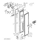 FREEZER DOOR Diagram and Parts List for PZS23KPEBFWV  General Electric Refrigerator
