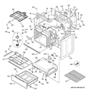 BODY PARTS Diagram and Parts List for JB695DF1BB  General Electric Range
