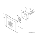 CONVECTION FAN Diagram and Parts List for JB695DF1BB  General Electric Range