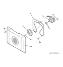 CONVECTION FAN Diagram and Parts List for JD750DF1BB  General Electric Range