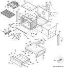 BODY PARTS Diagram and Parts List for JS630SF1SS  General Electric Wall Oven