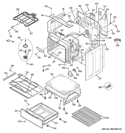 BODY PARTS Diagram and Parts List for JB750SF1SS  General Electric Range